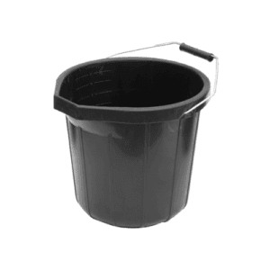 2 Gallon Black Bucket