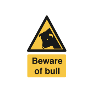 Beware Of Bull Sign