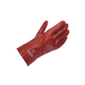Red PVC 11″ Hurricane Gauntlet Gloves