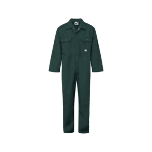 Stud Front Boiler Suit Green